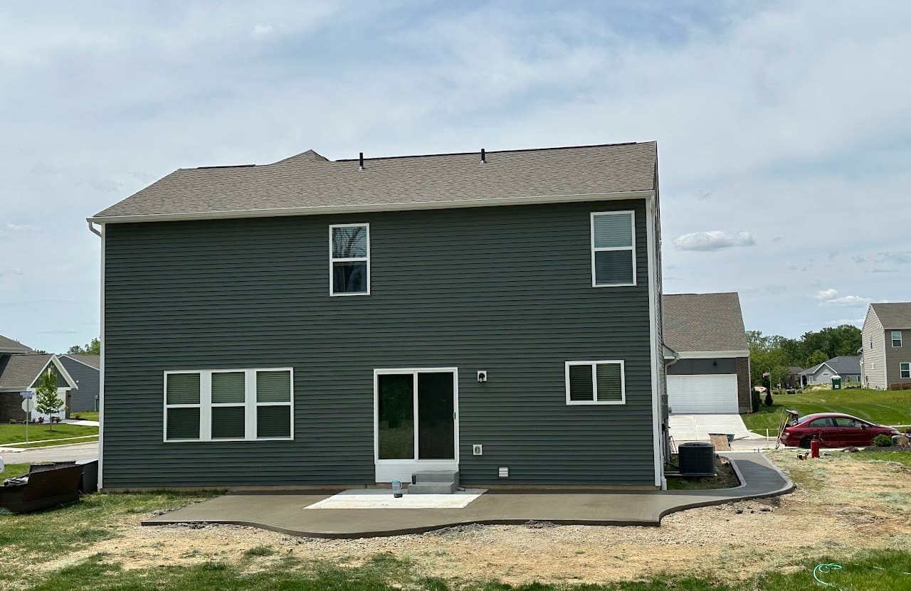 Concrete patio installation in Brookville, Ohio