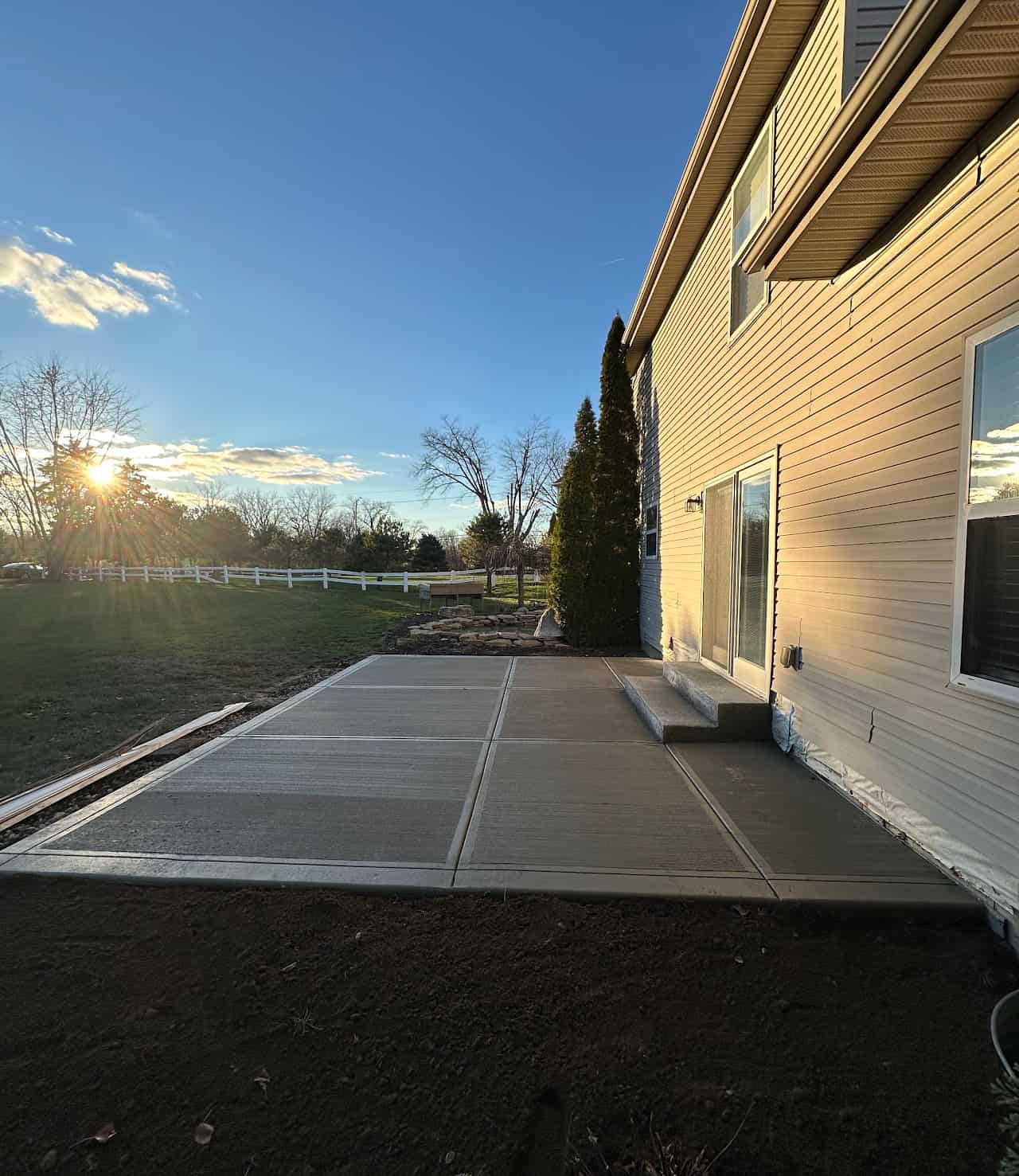 Concrete patio in Beavercreek, Ohio